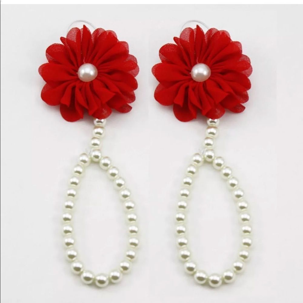 𝅺INFANT Pearl Barefoot Sandals - Picture 2 of 4